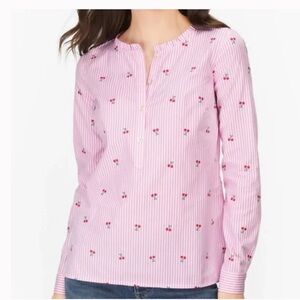 Talbots Pink Floral Blouse